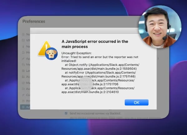 A screen recording still representing an internal hand-off workflow.