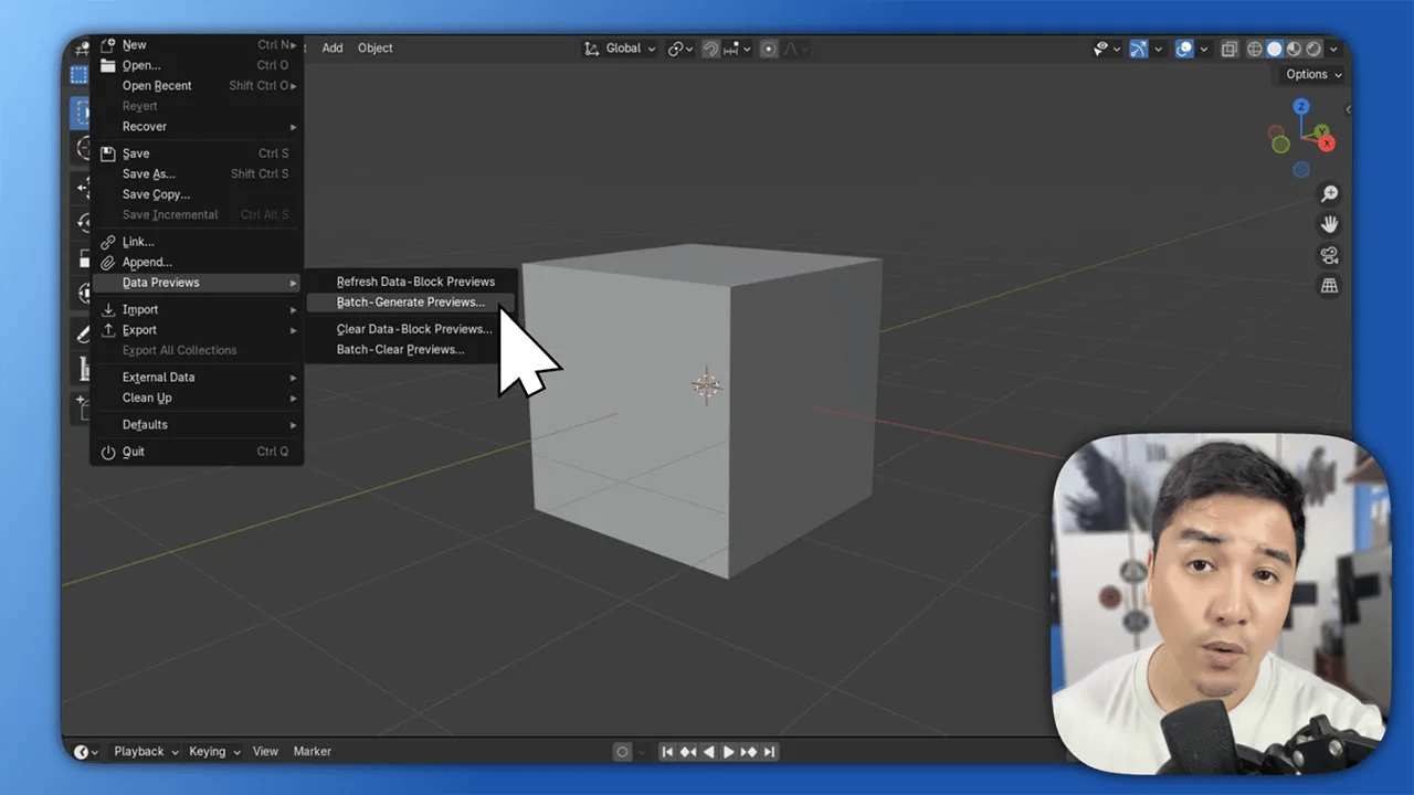 CANVID recording of a project on screen with a webcam overlay