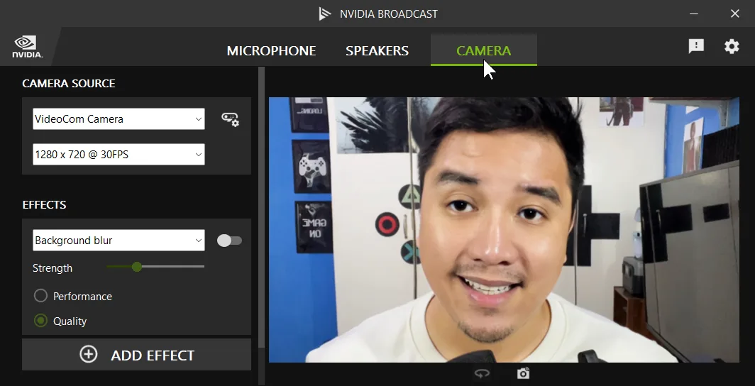 NVIDIA Broadcast step 1