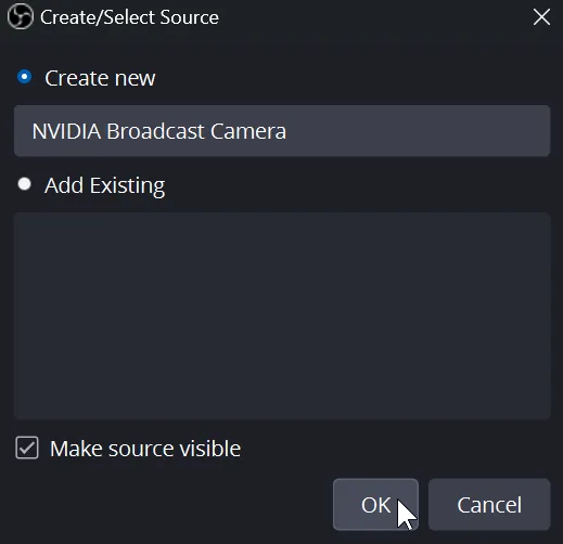 OBS integration step 3